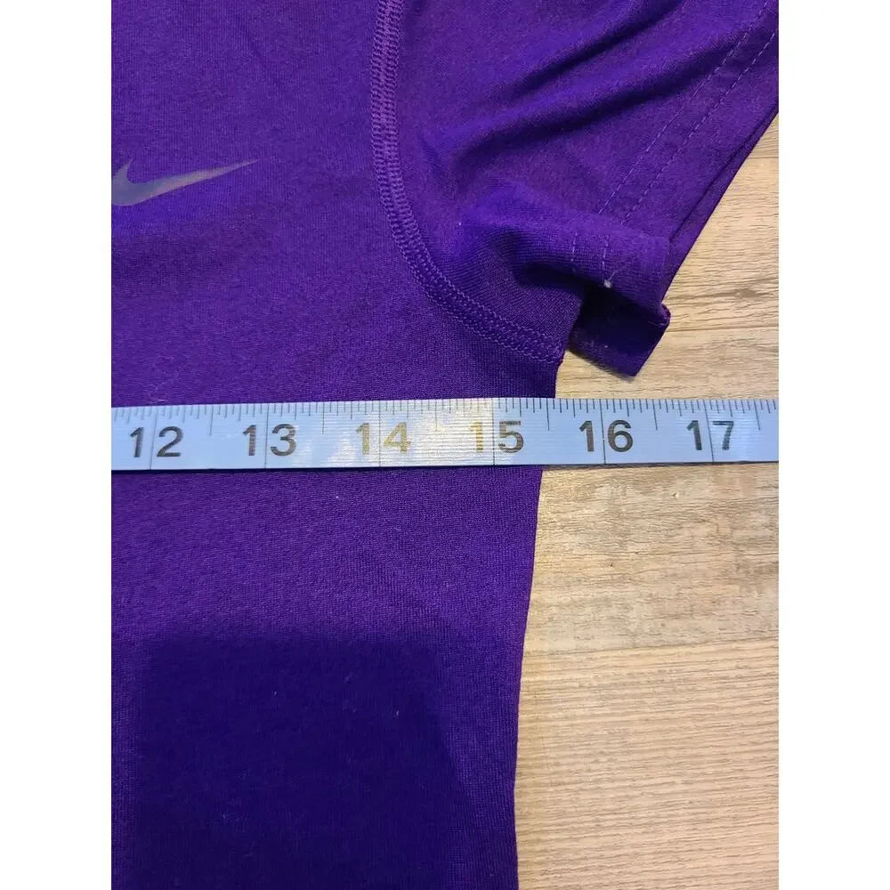 Nike dri-fit xs womens purple v-neck tee